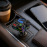 JOIRIDE® Bluetooth FM odašiljač za automobil, bežični prijenos glazbe, brzo punjenje za 2 uređaja, pojačanje basa i RGB osvjetljenje | FMONIC